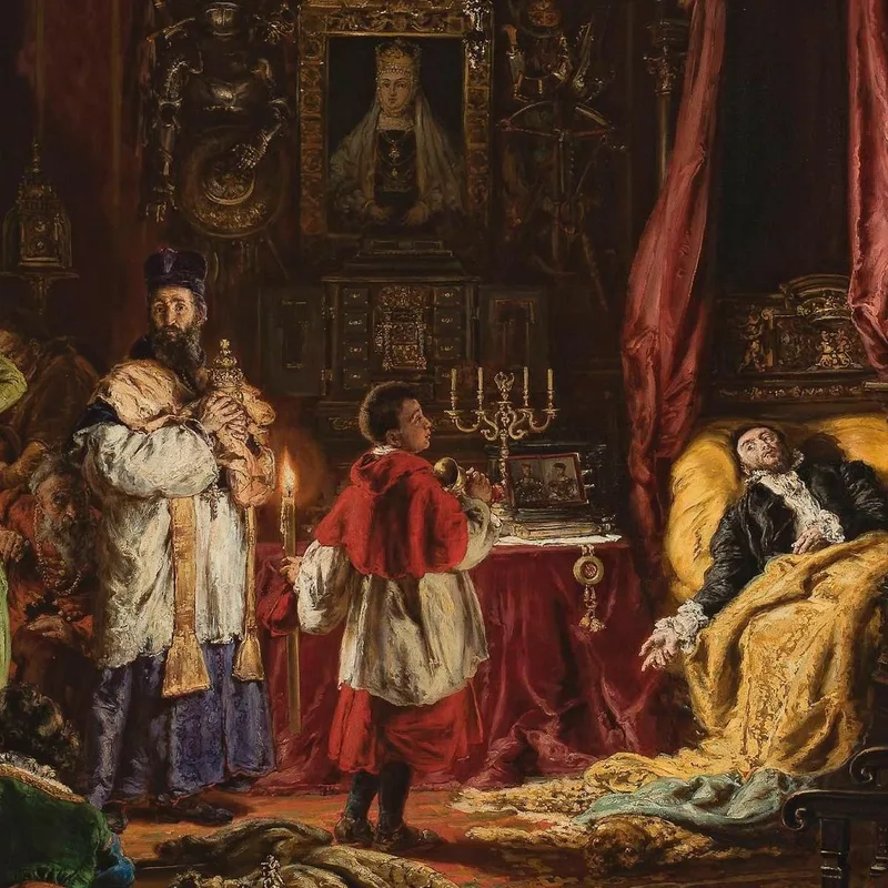 Mort De Sigismond Auguste À Knyszyn En 1572 Jan Matejko