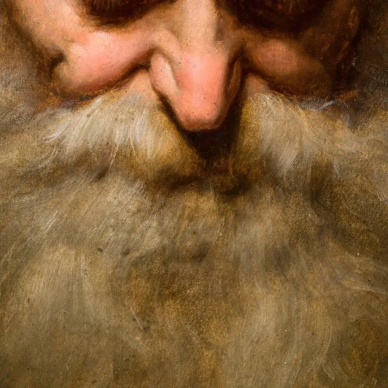 Cabeza De Anciano Con Barba Gris Jan Matejko