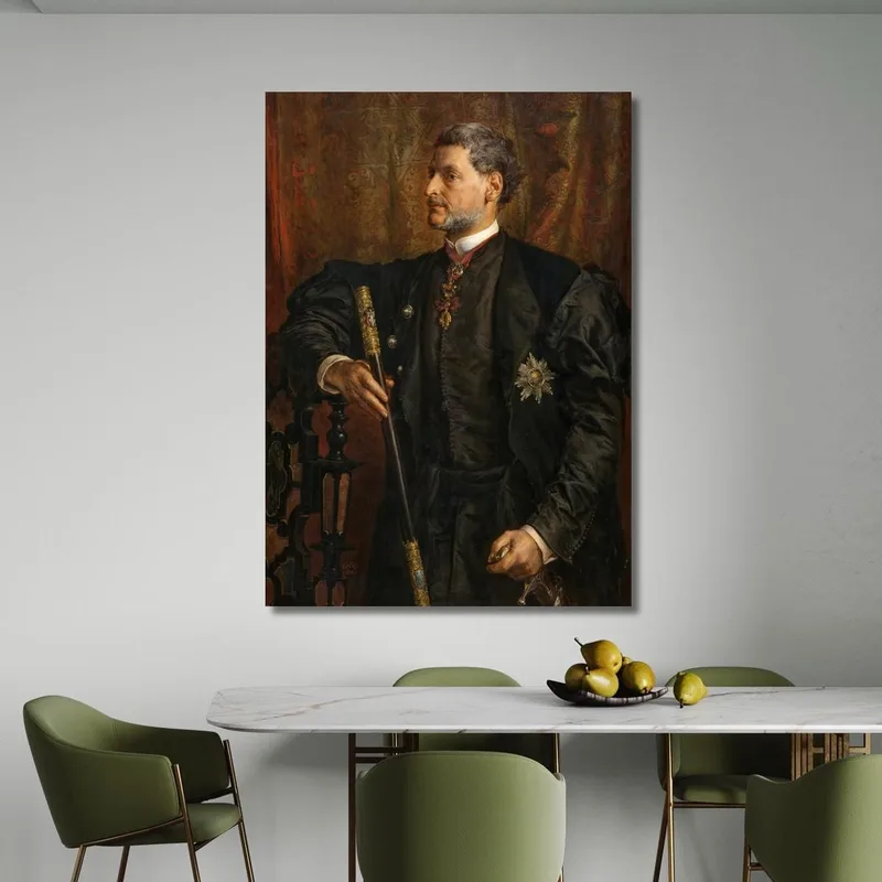 Portrait D'Alfred Potocki Jan Matejko