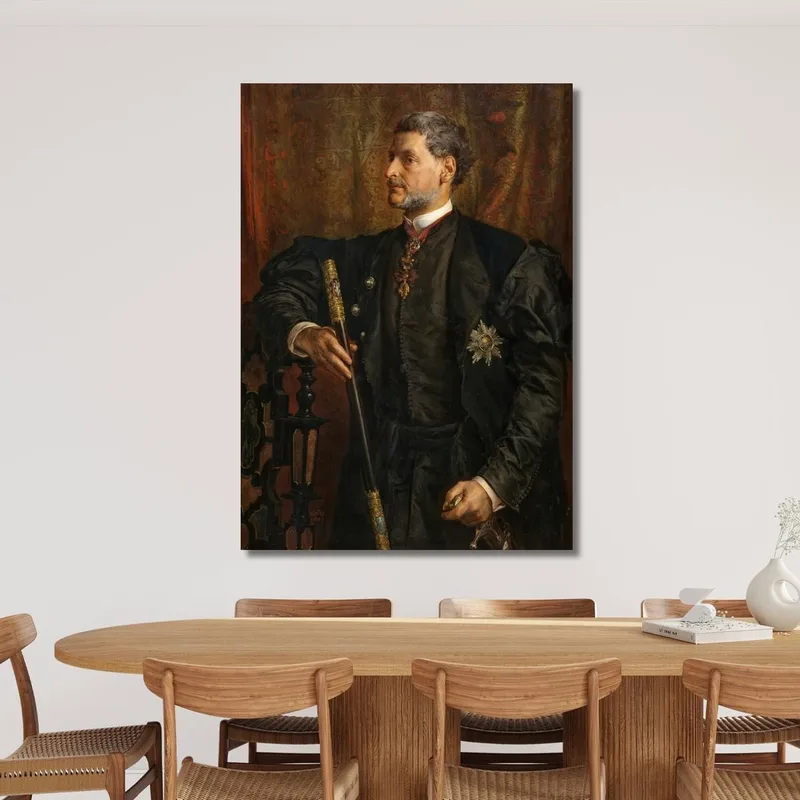 Portrait D'Alfred Potocki Jan Matejko