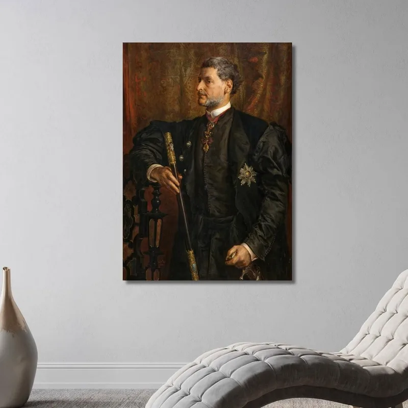 Portrait D'Alfred Potocki Jan Matejko