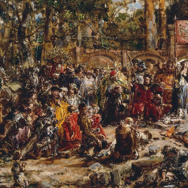 Bautismo De Lituania De La Serie Historia De La Civilización En Polonia. Jan Matejko