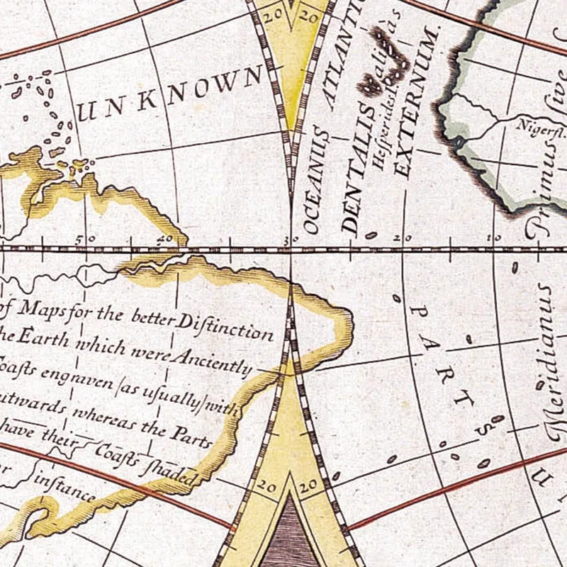 Cuadro Mapa Histórico Del Mundo Con Dos Hemisferios Ilustraciones Antiguas Y Detalles Artísticos