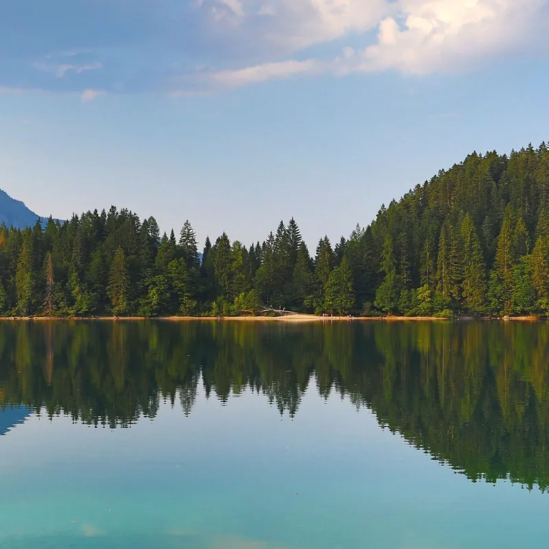 Quadro Montagne Lago Tranquillo Con Splendidi Riflessi Montani