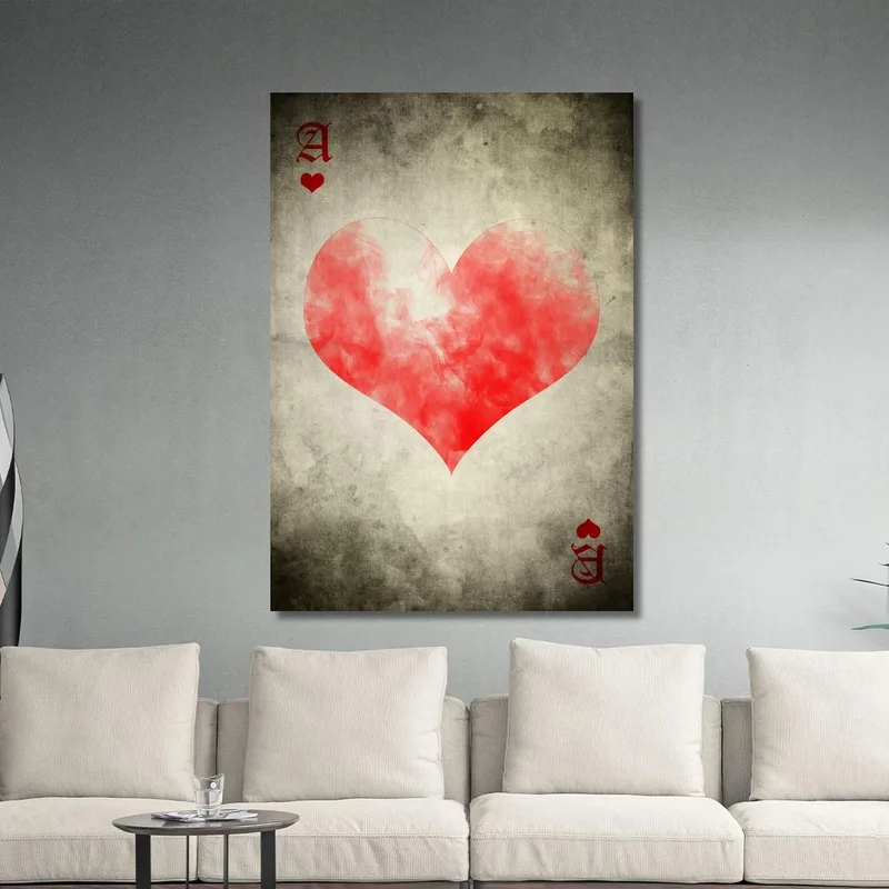 Quadro Carte Da Gioco Asso Di Cuori