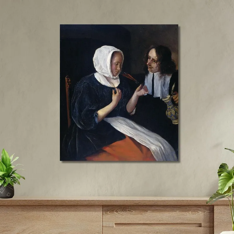 Una Pareja Bebiendo Jan Steen