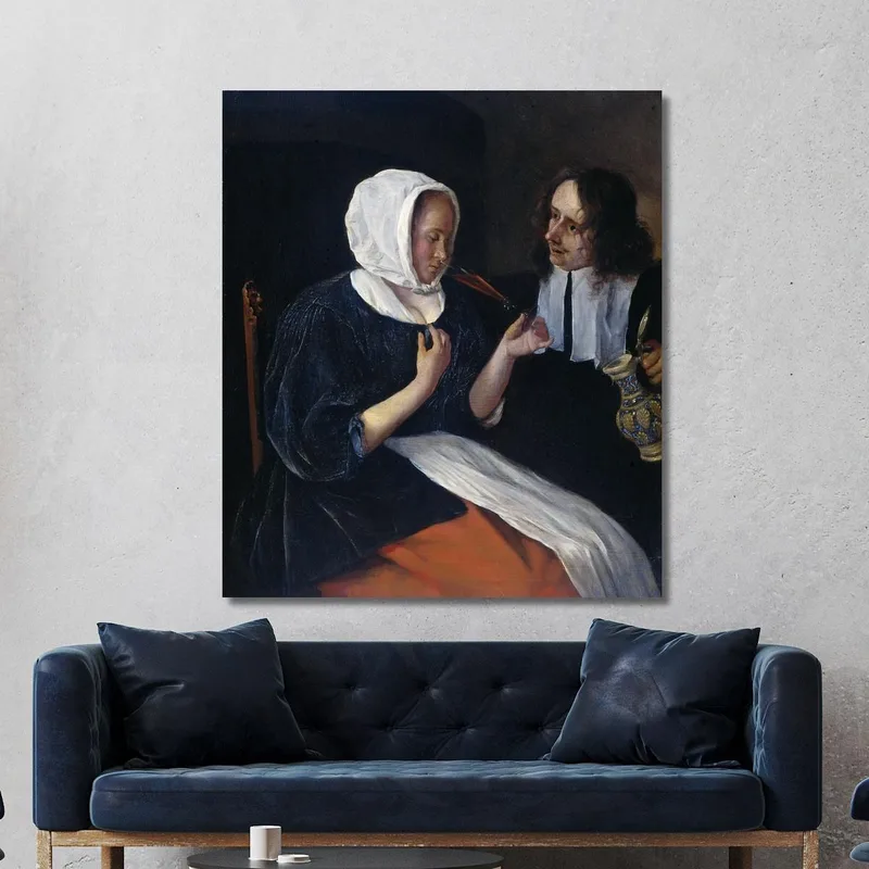Una Pareja Bebiendo Jan Steen