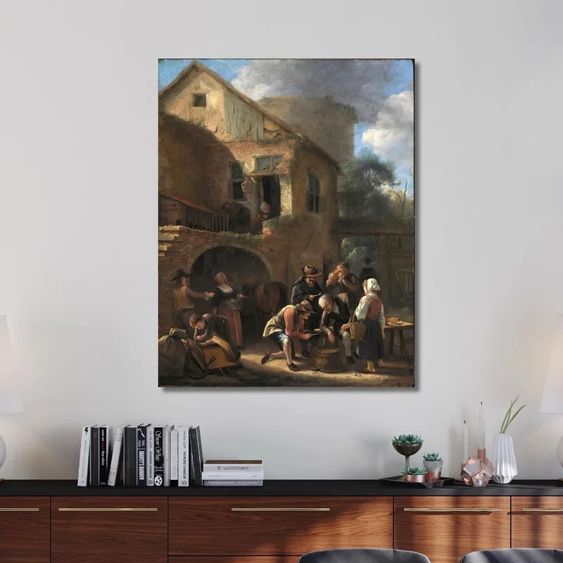 A Party Of Peasants Jan Steen
