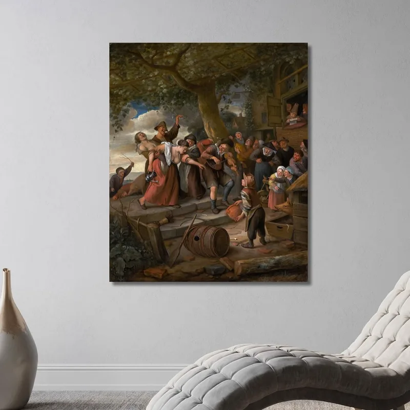 A Pig Belongs In The Sty Jan Steen