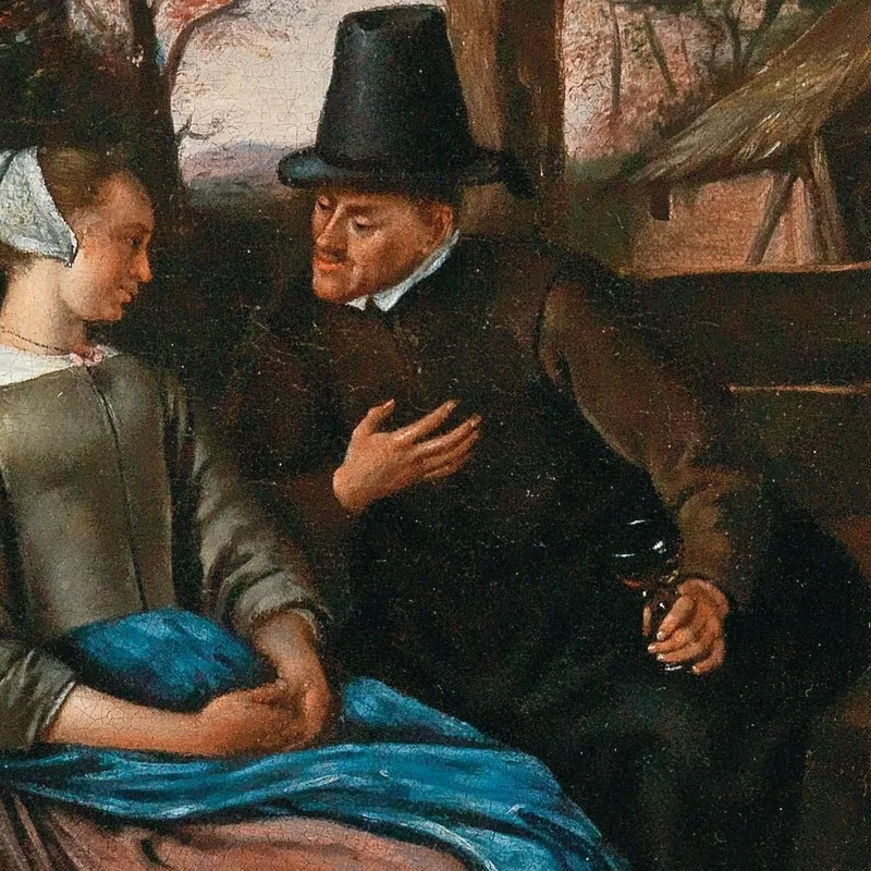 A Suitor With A Young Woman Jan Steen