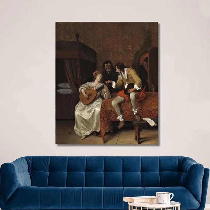 Ascagnes Und Lucelle 'Die Musikstunde' Jan Steen