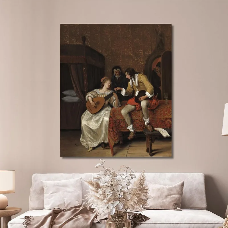 Ascagnes Und Lucelle 'Die Musikstunde' Jan Steen