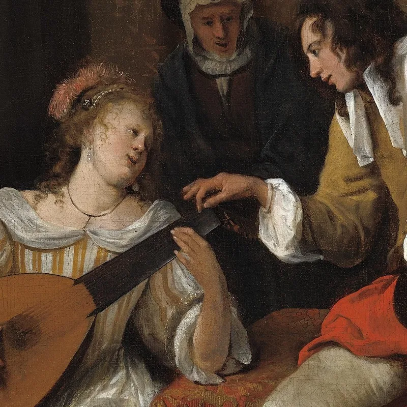 Ascagnes Und Lucelle 'Die Musikstunde' Jan Steen