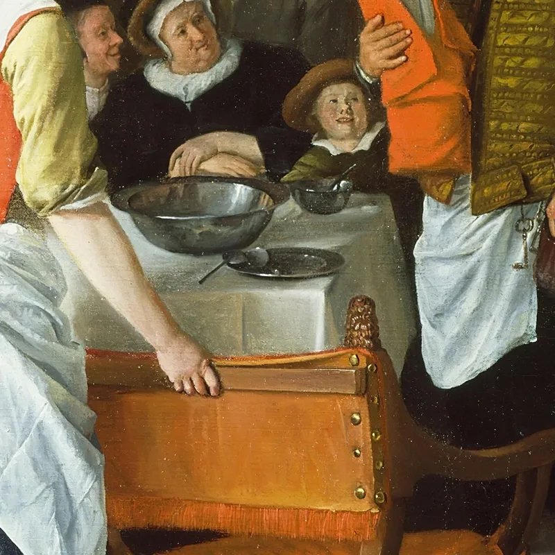 Celebrating The Birth Jan Steen