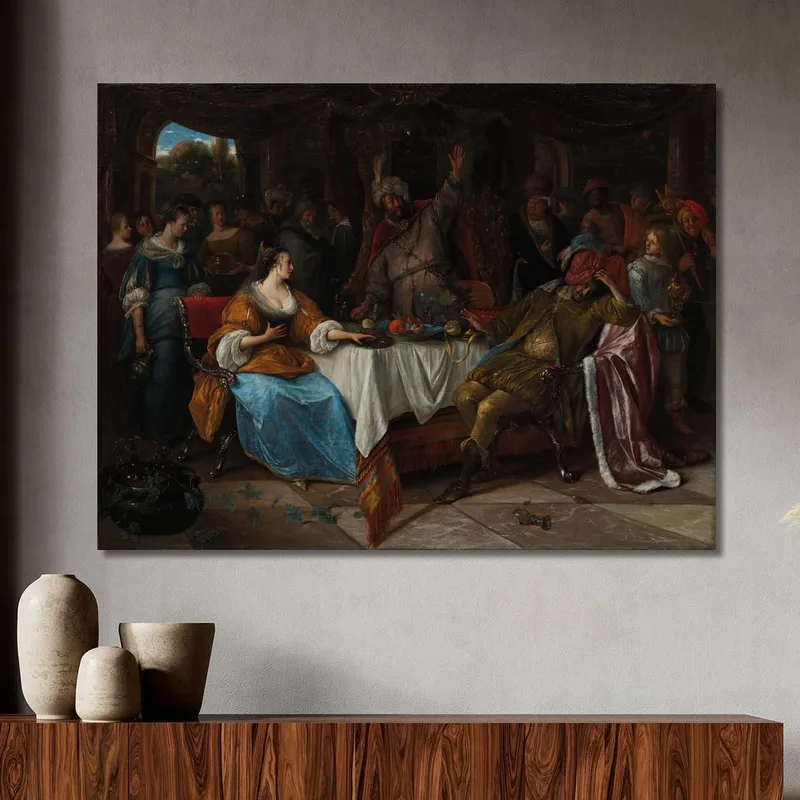 Ester, Assuero E Aman Jan Steen