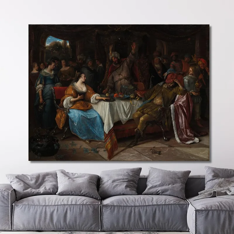 Ester, Assuero E Aman Jan Steen