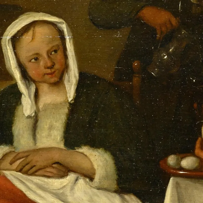Farmer Eating Eggs Jan Steen