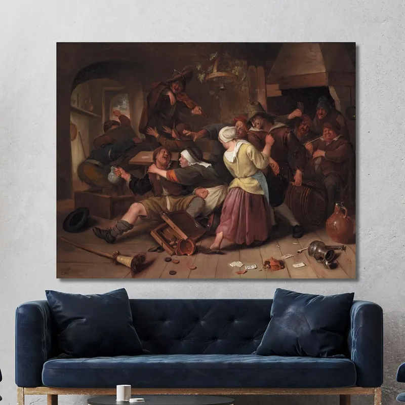 Jugadores Discutiendo Jan Steen