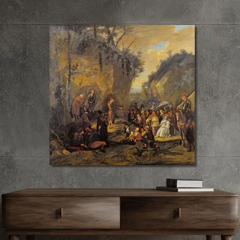 John The Baptist Preaching Jan Steen