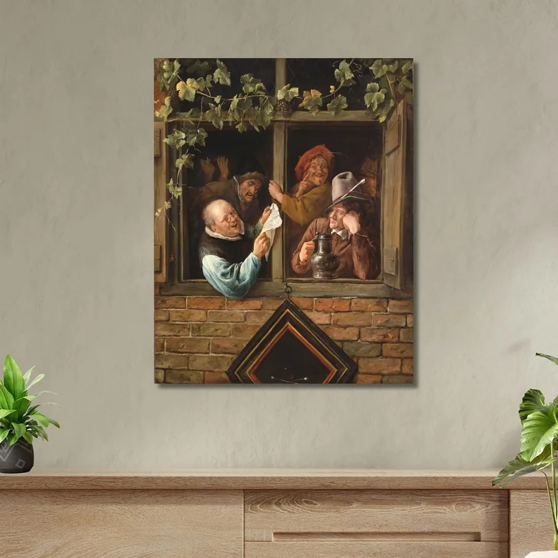 Retóricos En Una Ventana Jan Steen