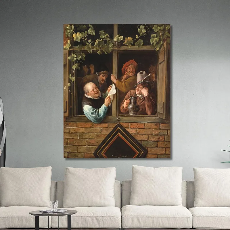 Retóricos En Una Ventana Jan Steen