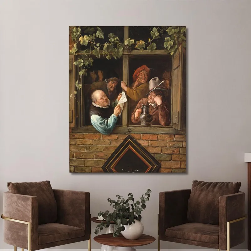 Retóricos En Una Ventana Jan Steen
