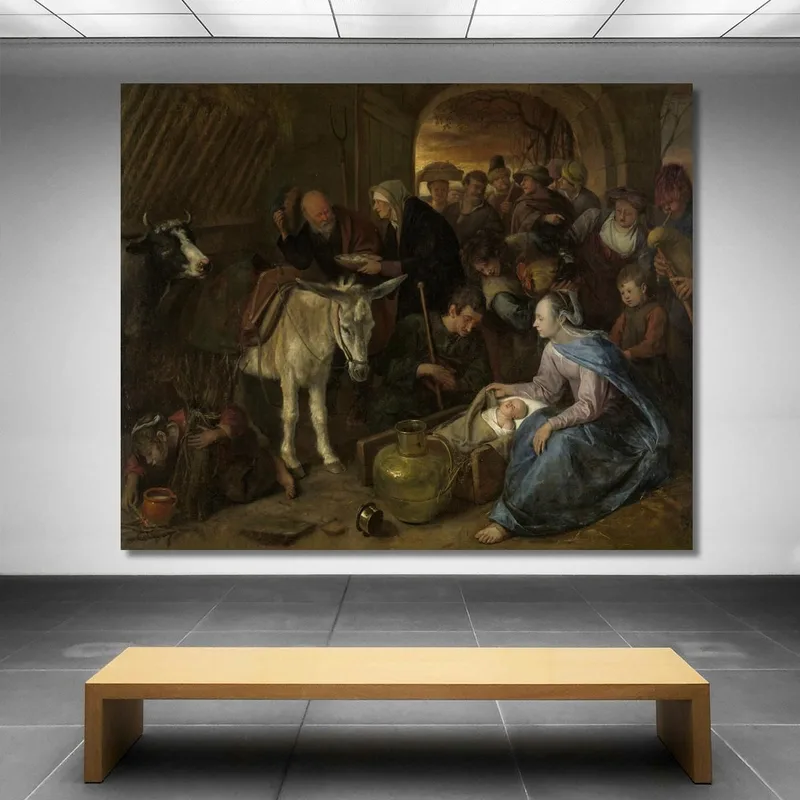 La Adoración De Los Pastores Jan Steen