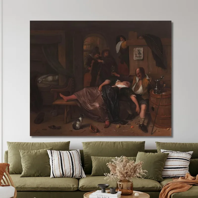 The Drunken Couple Jan Steen