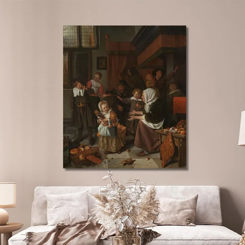 The Feast Of St Nicholas Jan Steen