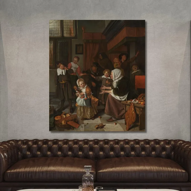 The Feast Of St Nicholas Jan Steen