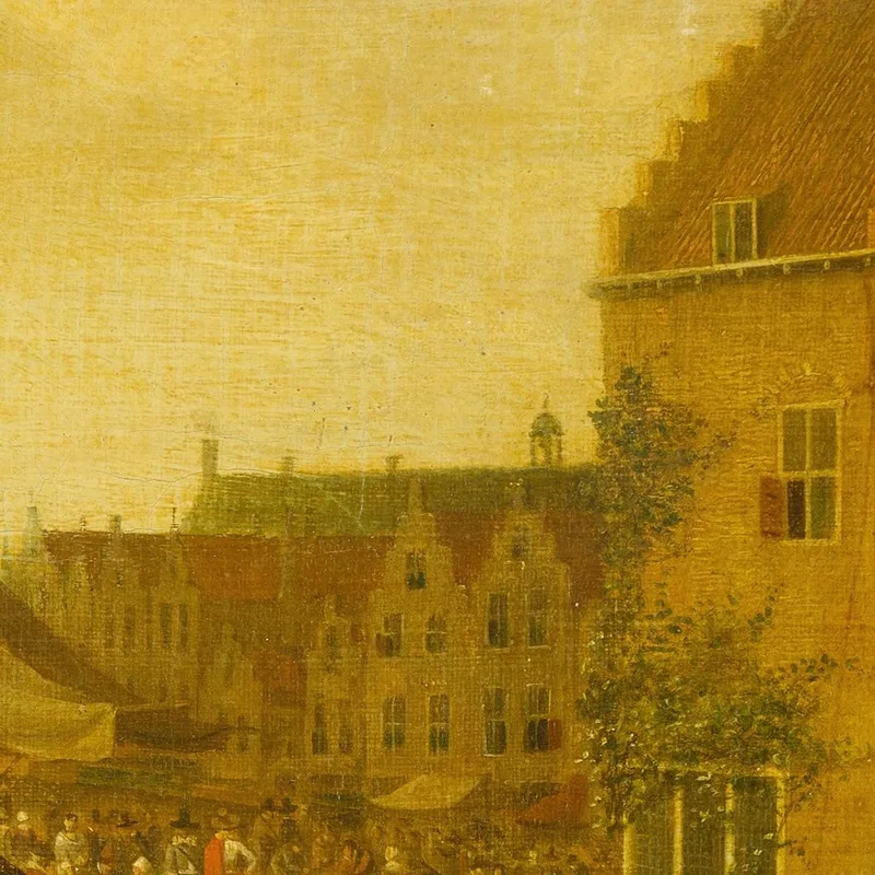 The Fish Market At Leyden Jan Steen