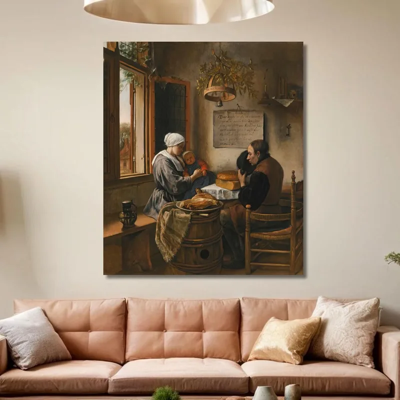 The Prayer Before The Meal Jan Steen