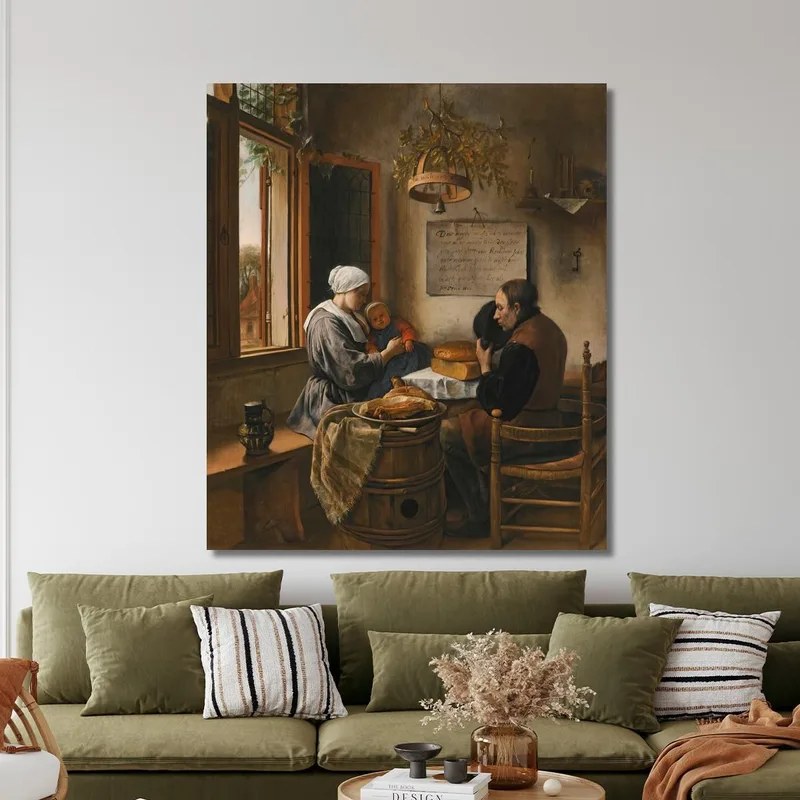 The Prayer Before The Meal Jan Steen