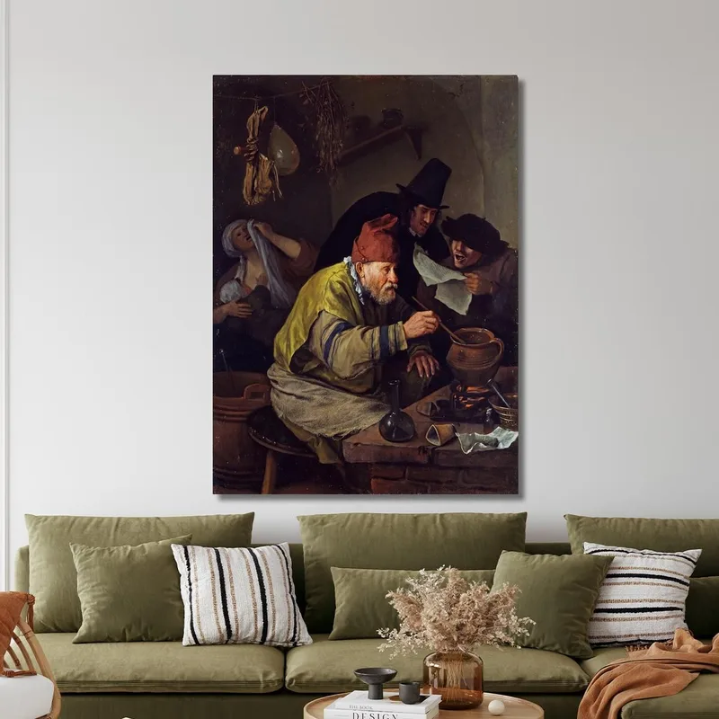 L'Alchimista Del Villaggio Jan Steen