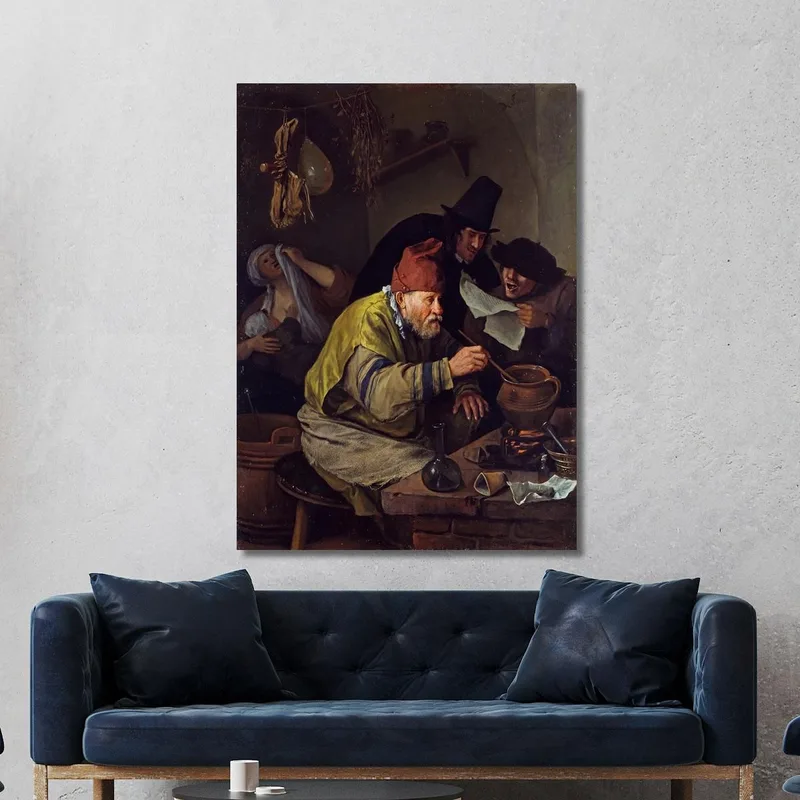 L'Alchimista Del Villaggio Jan Steen