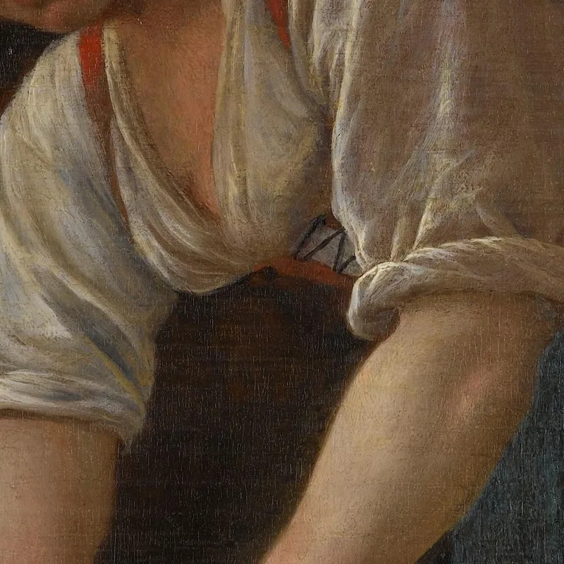 Frau Scheuert Metallgeschirr Jan Steen
