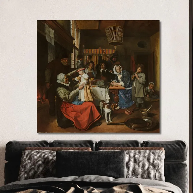 Wie Die Alten Sungen So Zwitschern Die Jungen Jan Steen