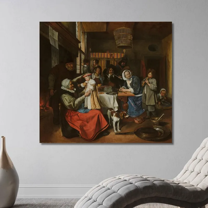Wie Die Alten Sungen So Zwitschern Die Jungen Jan Steen