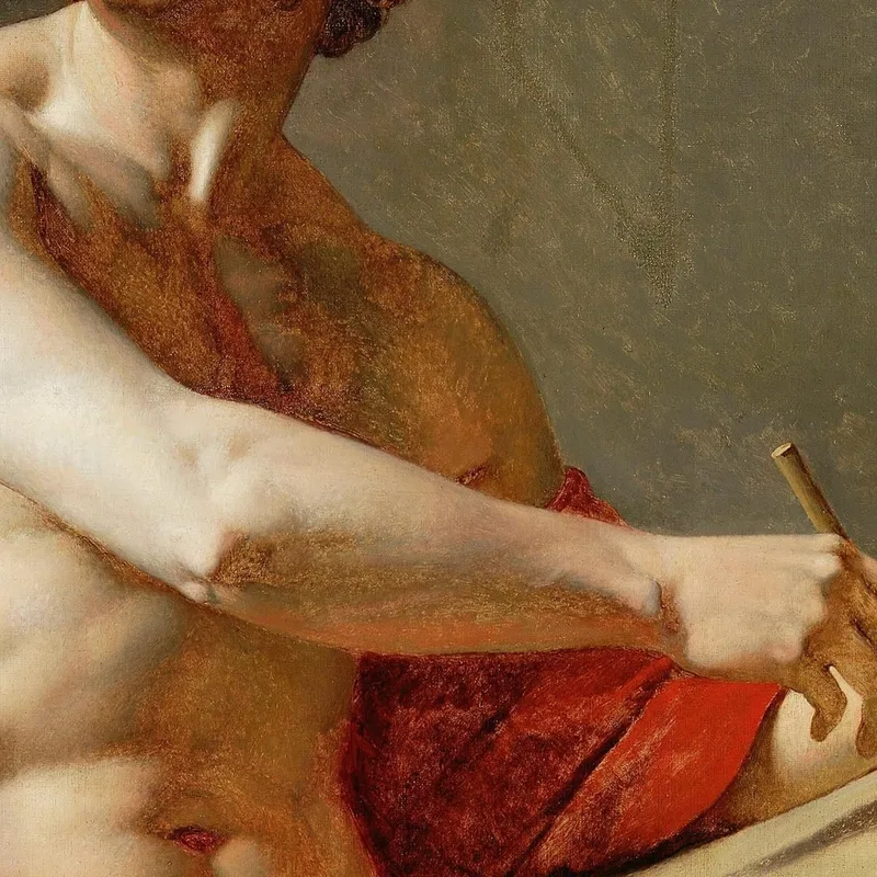 Academic Study Of A Nude Man Jean Auguste Dominique Ingres