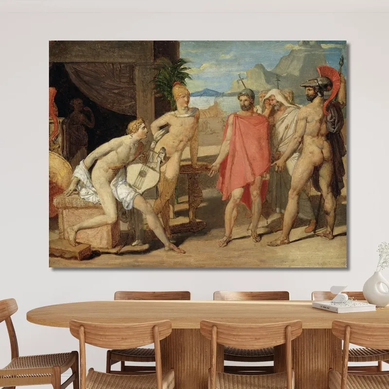 Achille Riceve Nella Sua Tenda Gli Inviati Di Agamennone Jean Auguste Dominique Ingres