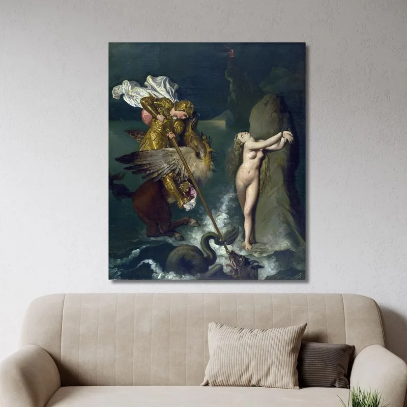 Angelica Saved By Ruggiero Jean Auguste Dominique Ingres