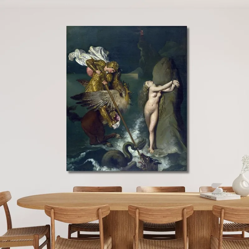 Angelica Saved By Ruggiero Jean Auguste Dominique Ingres
