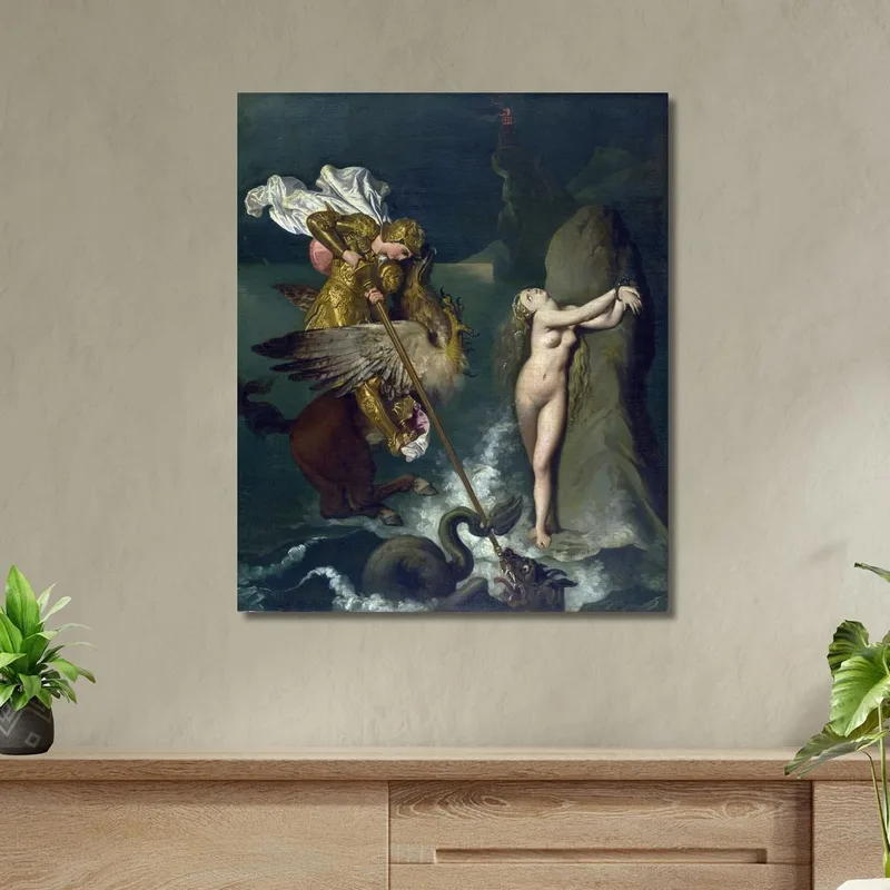 Angelica Saved By Ruggiero Jean Auguste Dominique Ingres