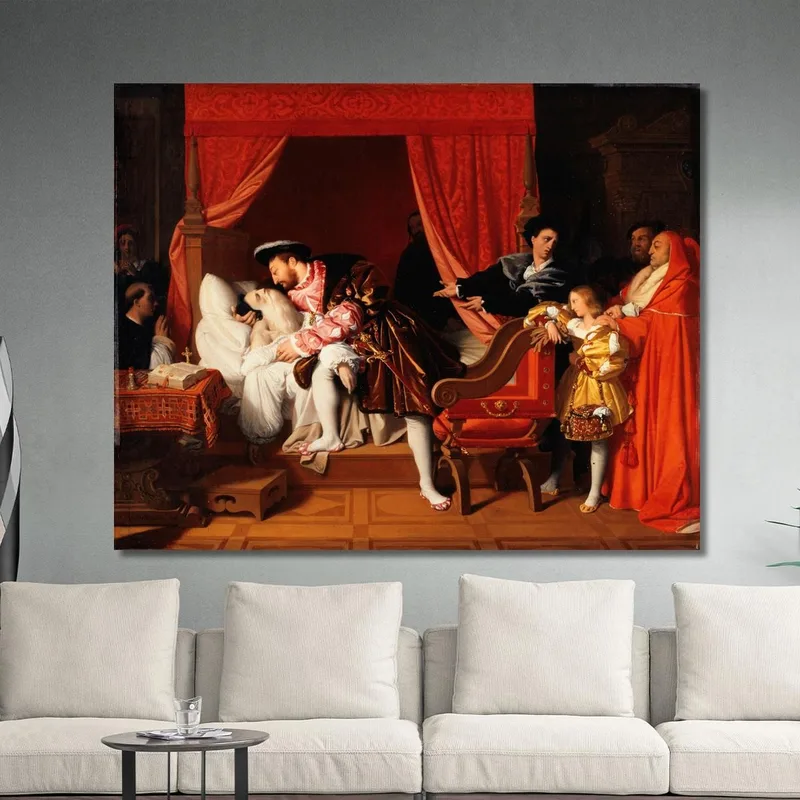Francis I Receives Leonardo Da Vinci'S Last Sighs Jean Auguste Dominique Ingres