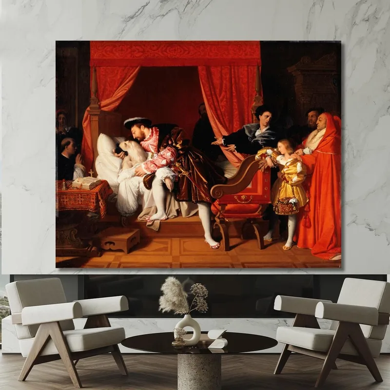Francis I Receives Leonardo Da Vinci'S Last Sighs Jean Auguste Dominique Ingres