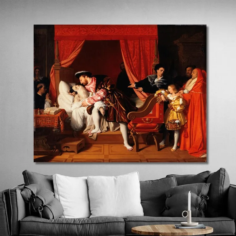 Francis I Receives Leonardo Da Vinci'S Last Sighs Jean Auguste Dominique Ingres