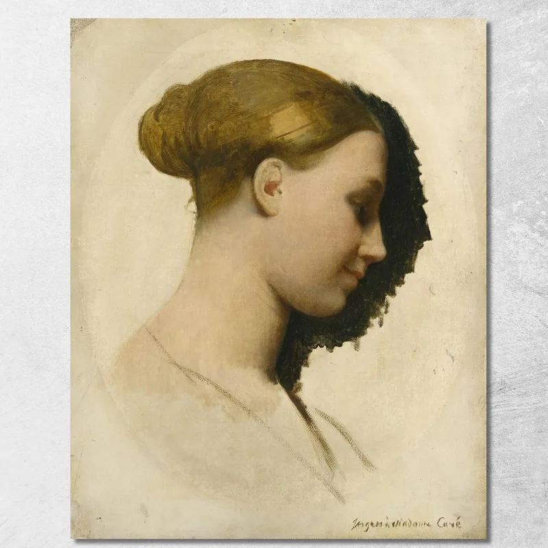 Madame Edmond Cavé Marie-Élisabeth Blavot Geboren Jean Auguste Dominique Ingres drucken auf leinwand