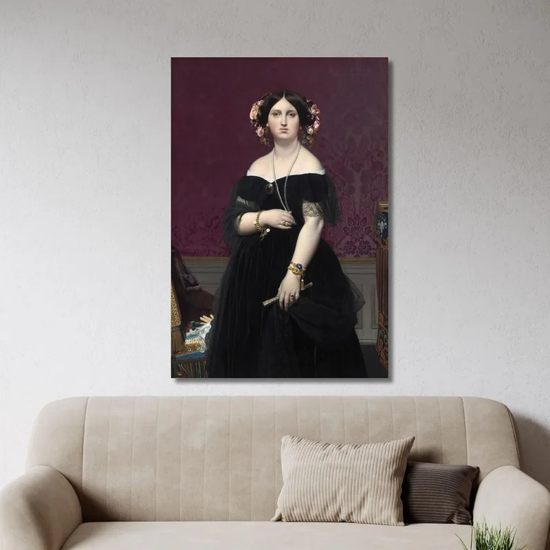 Mrs. Moitessier Jean Auguste Dominique Ingres