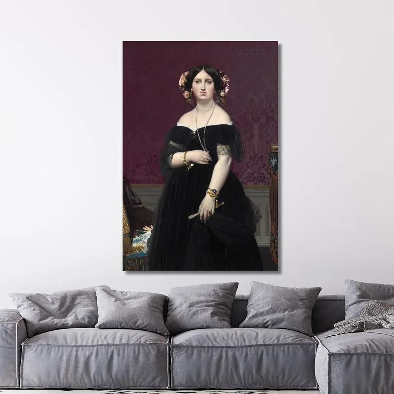 Mrs. Moitessier Jean Auguste Dominique Ingres