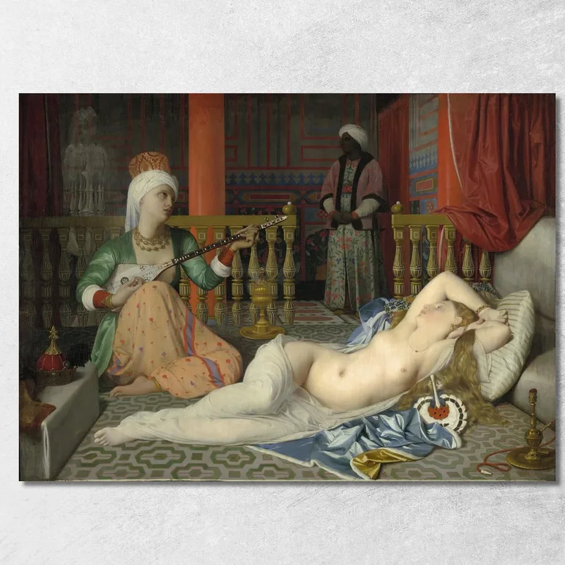 Odaliske, Sklave Und Eunuch Jean Auguste Dominique Ingres drucken auf leinwand